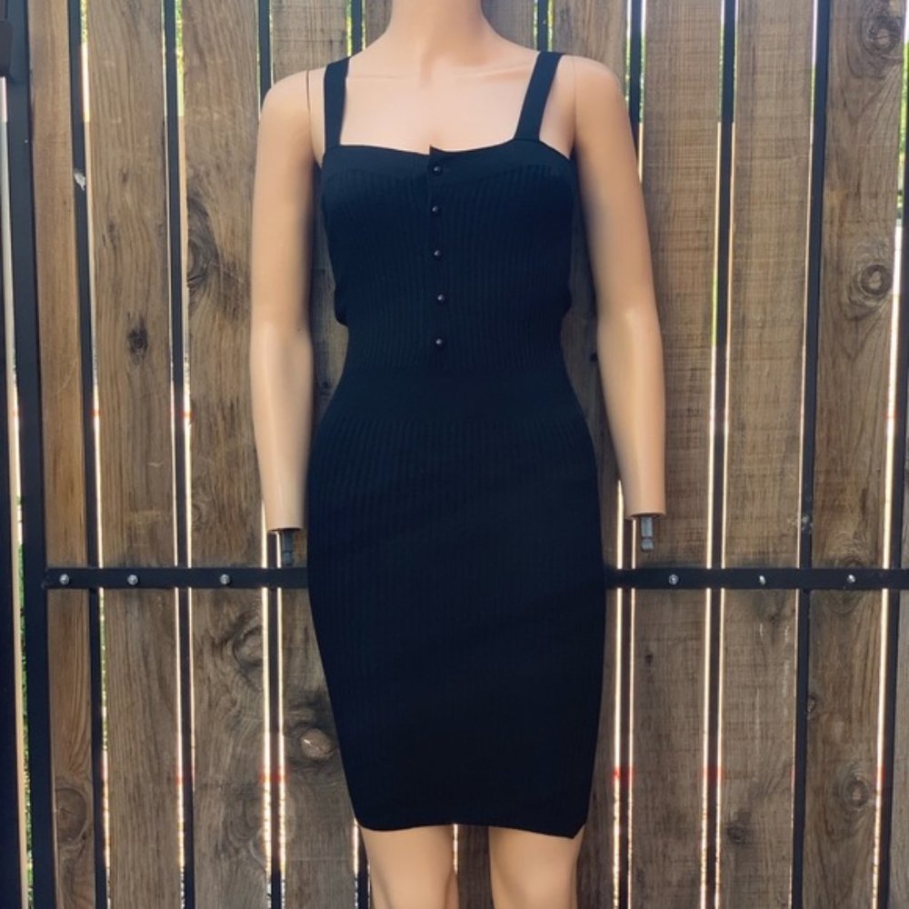 Black Stretch Mini Dress